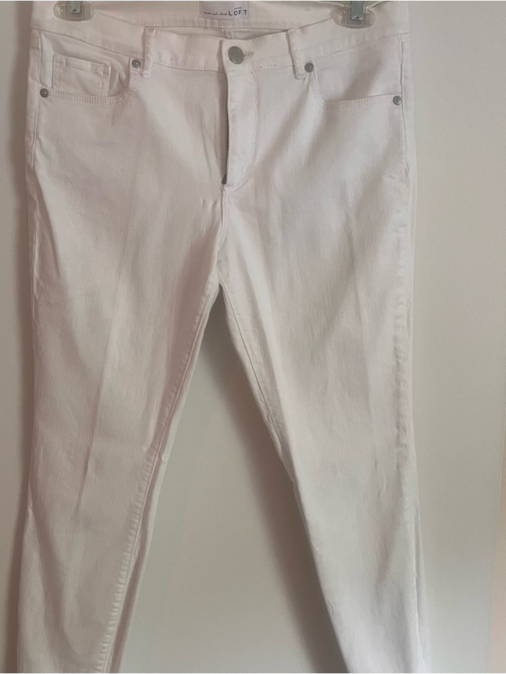 LOFT White Modern Skinny Jeans